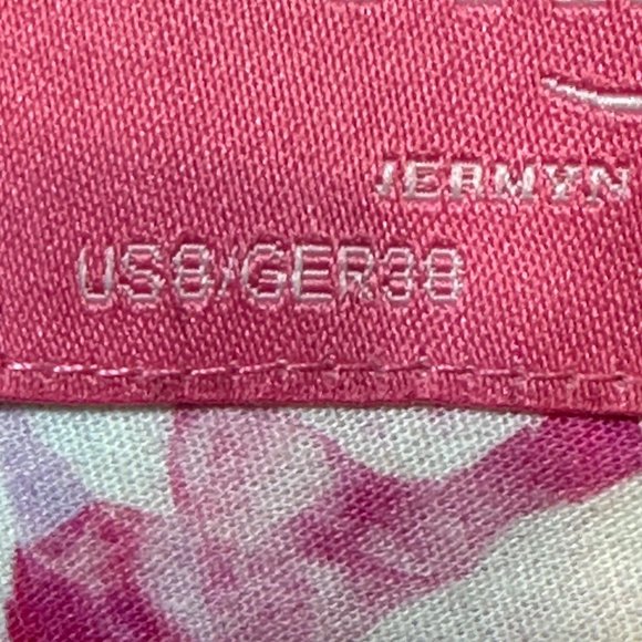 Charles Tyrwhitt Button Down Top Womens Size 8 Pink White Floral Long Sleeves - Picture 9 of 15